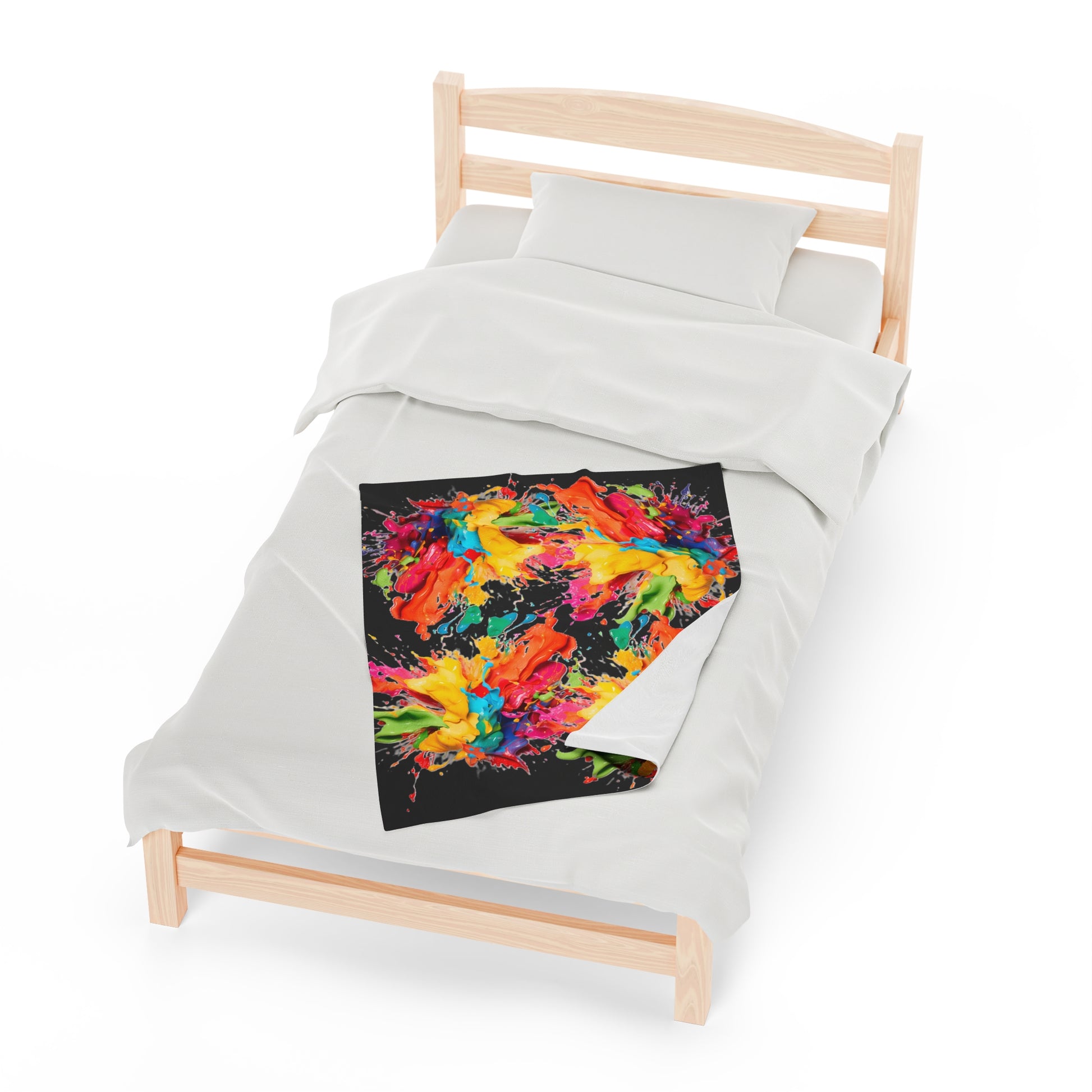 Splash Plush Blanket - Vibrant Vibes & Soul