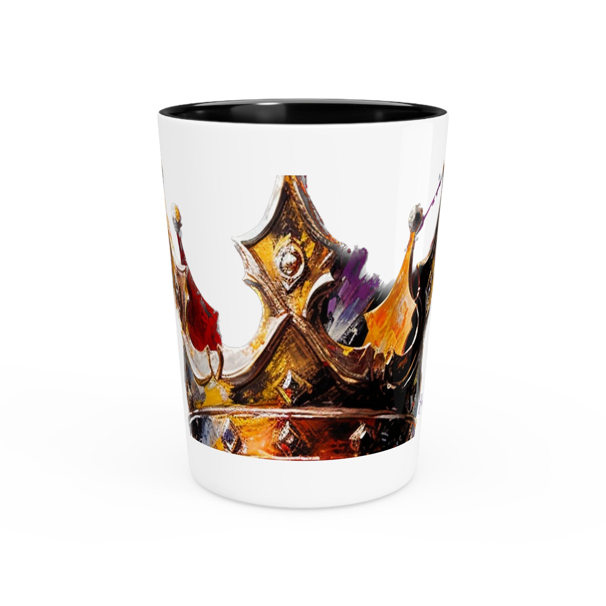 Crown Royalty Shot Glass - Vibrant Vibes & Soul