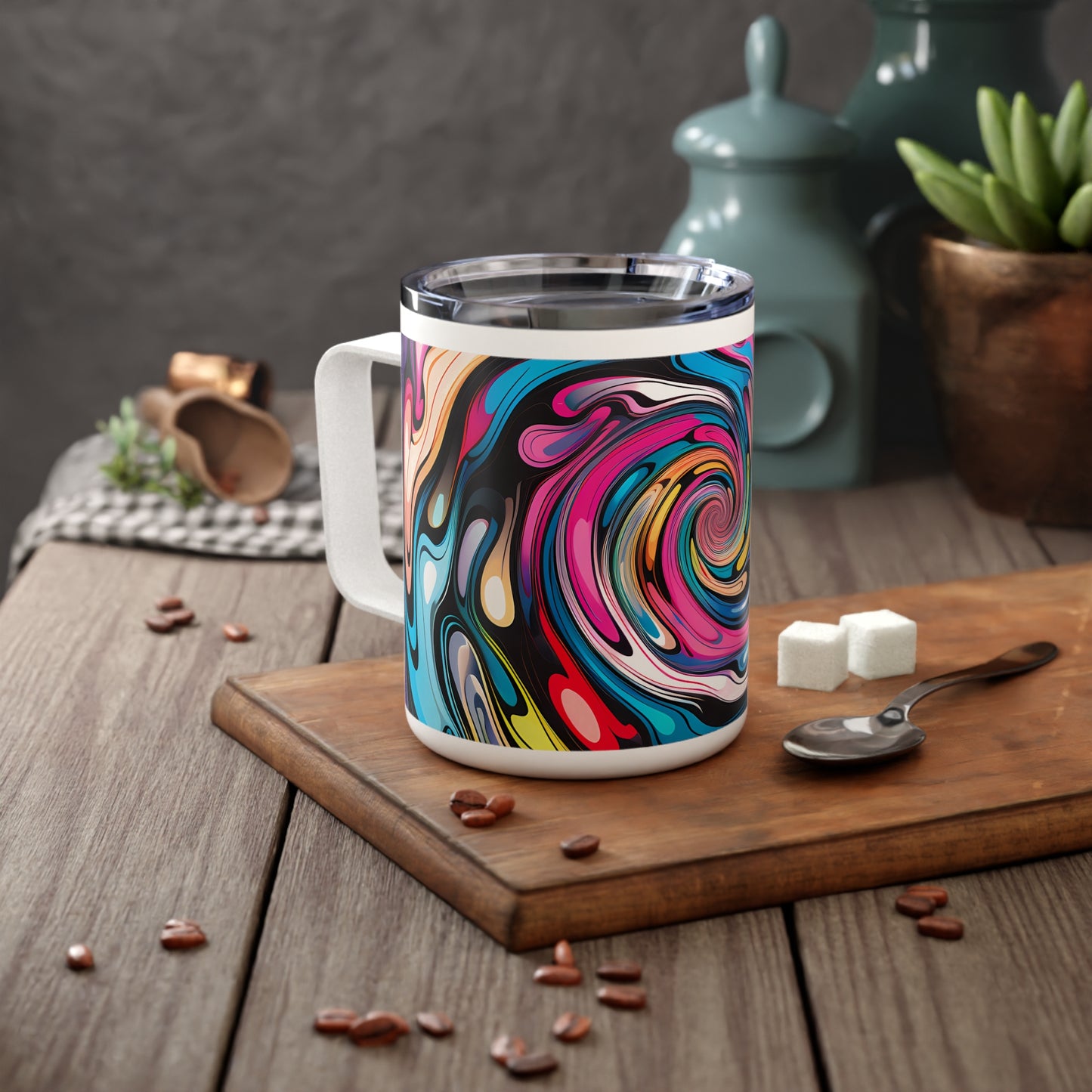 Swirls Coffee Mug - Vibrant Vibes & Soul