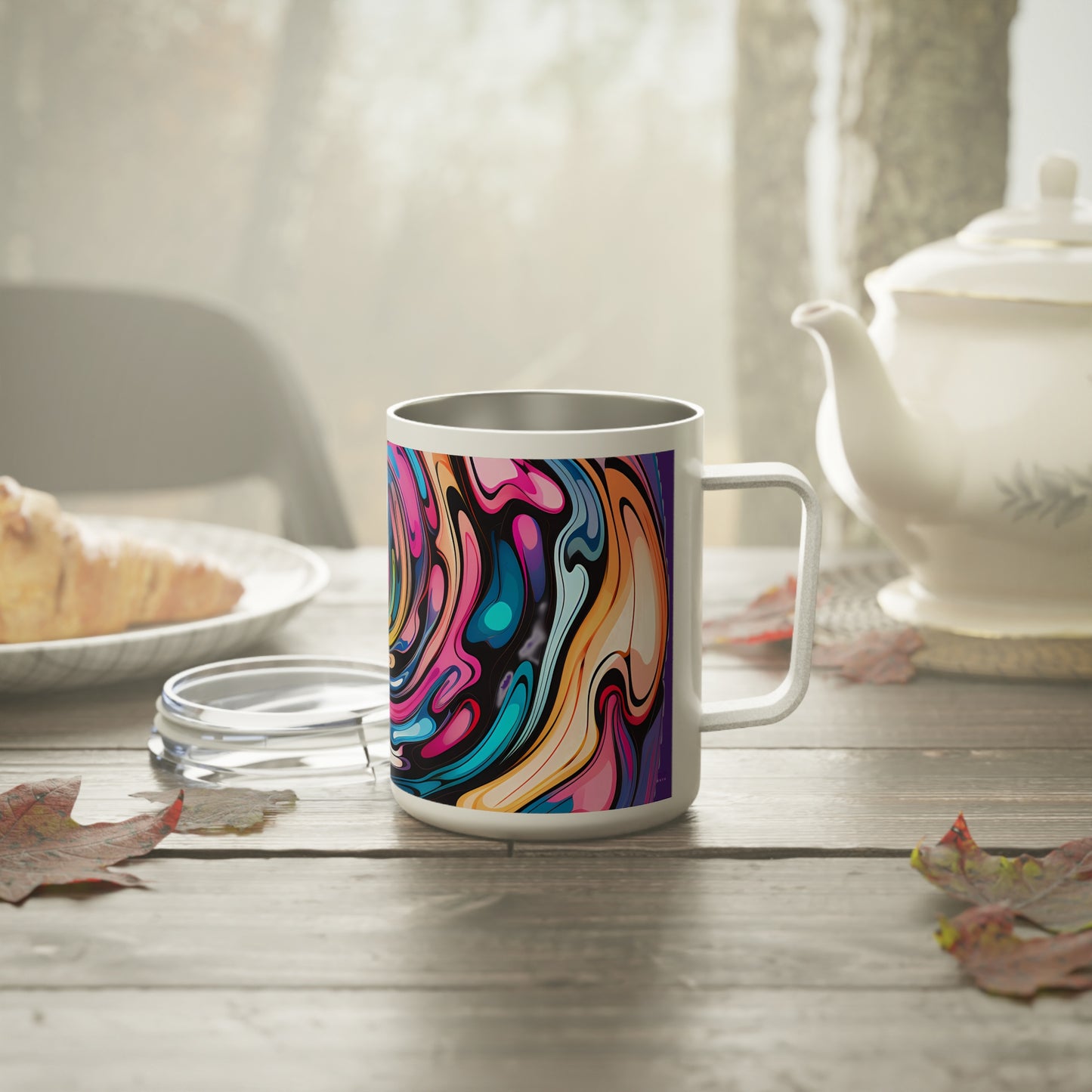 Swirls Coffee Mug - Vibrant Vibes & Soul