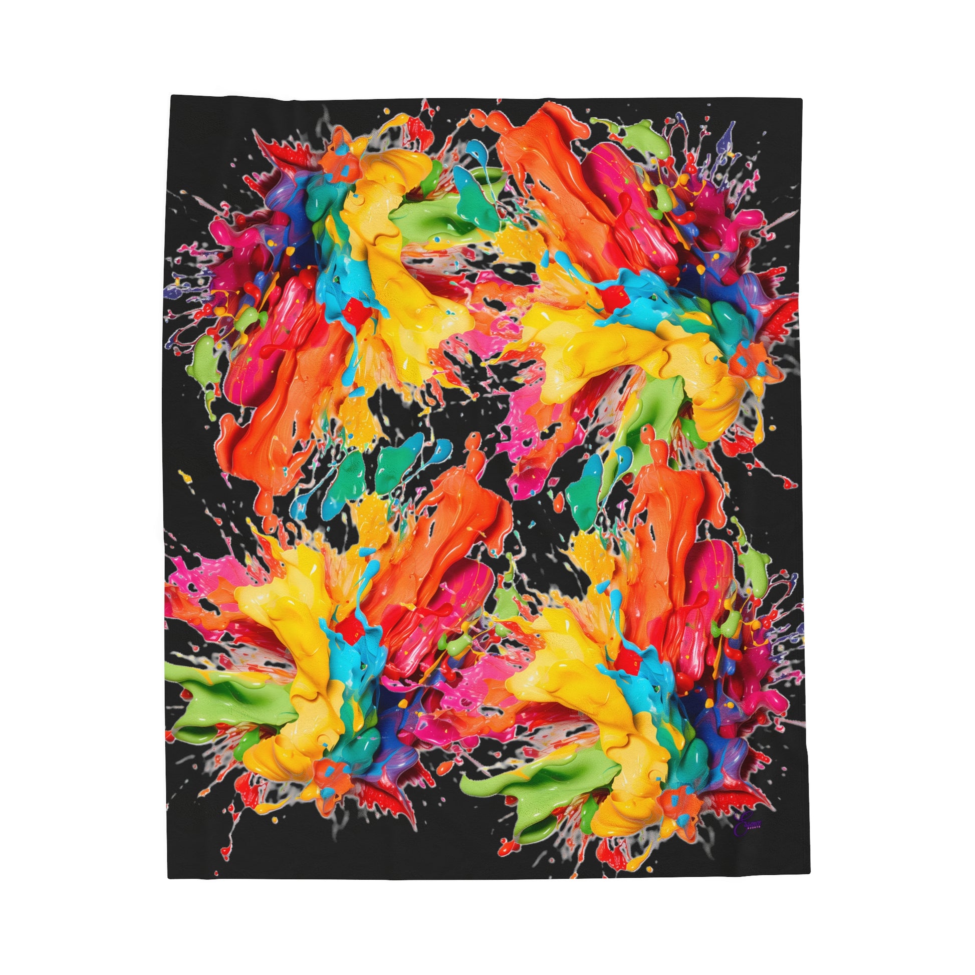 Splash Plush Blanket - Vibrant Vibes & Soul