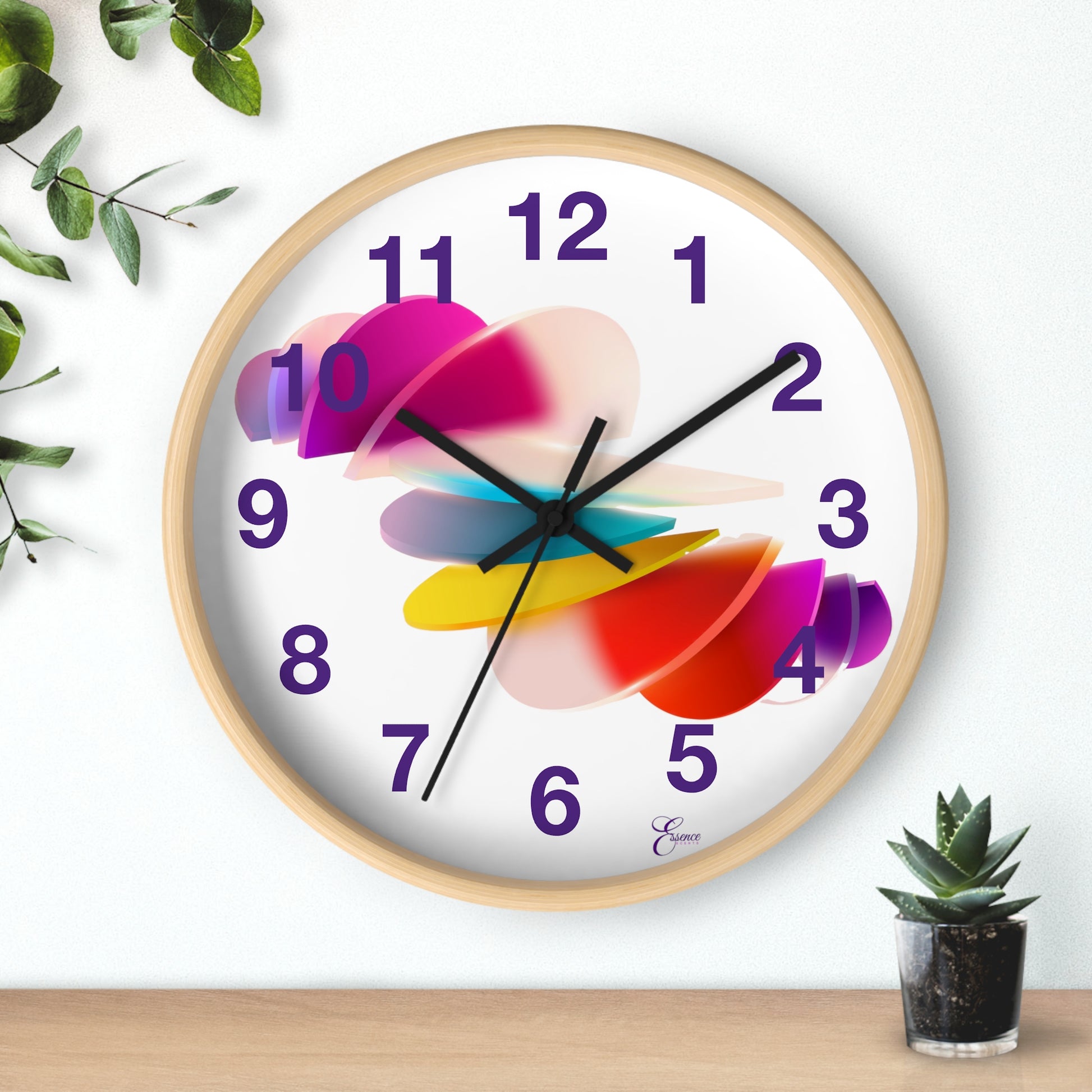 Pedals Wall Clock - Vibrant Vibes & Soul