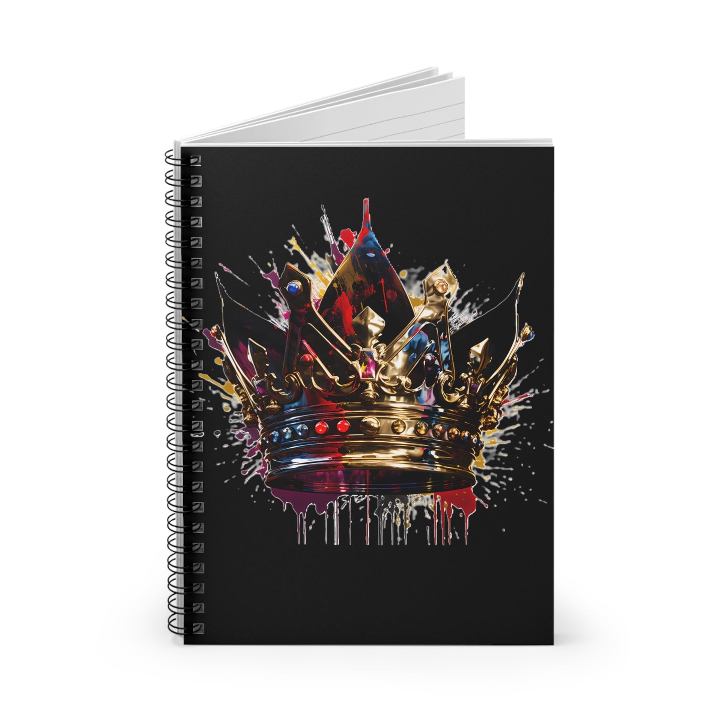 Crown Spiral Notebook - Vibrant Vibes & Soul