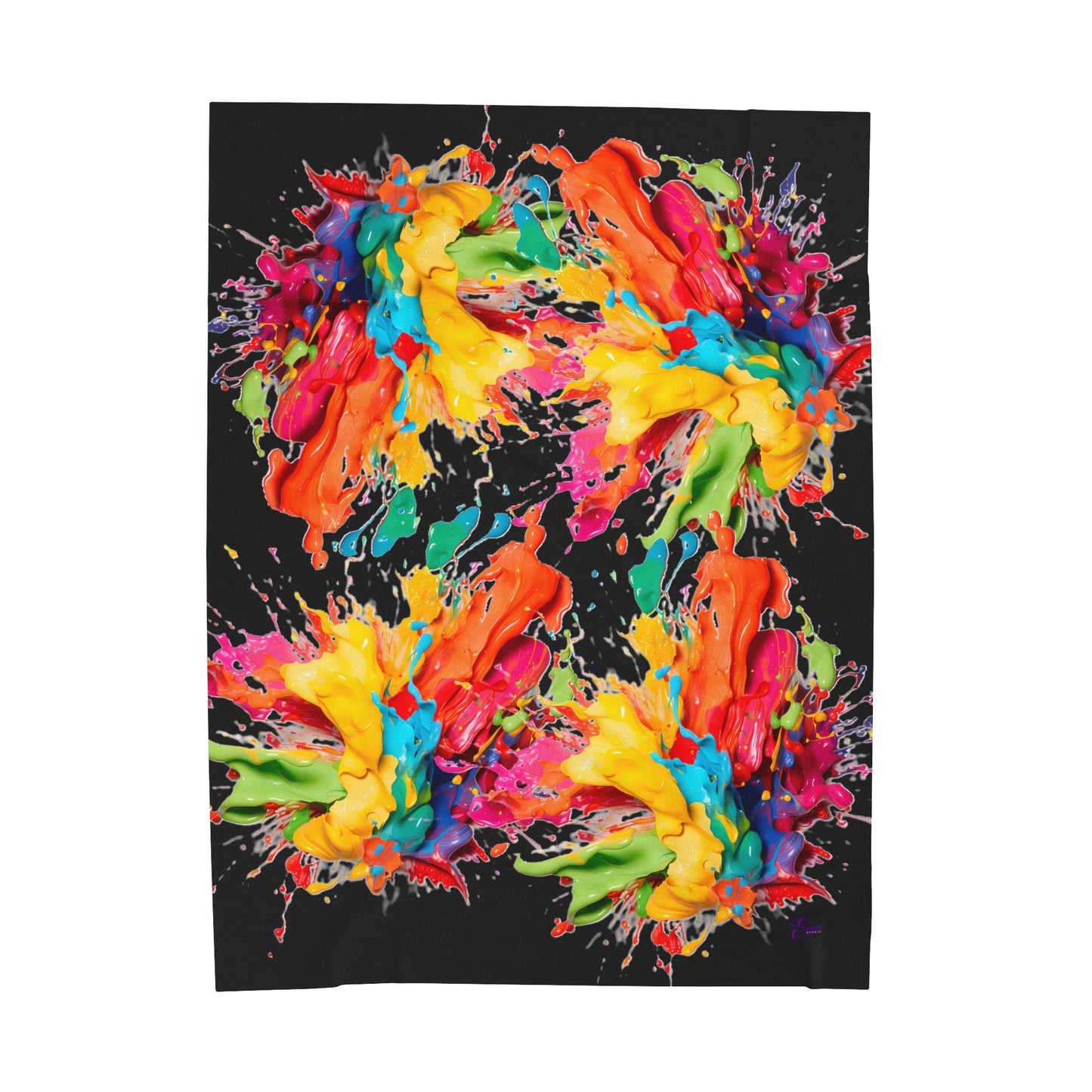 Splash Plush Blanket - Vibrant Vibes & Soul