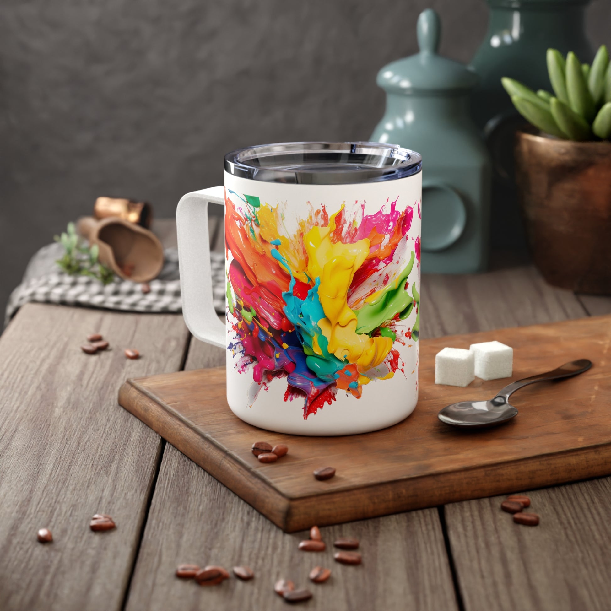 Splash Coffee Mug - Vibrant Vibes & Soul