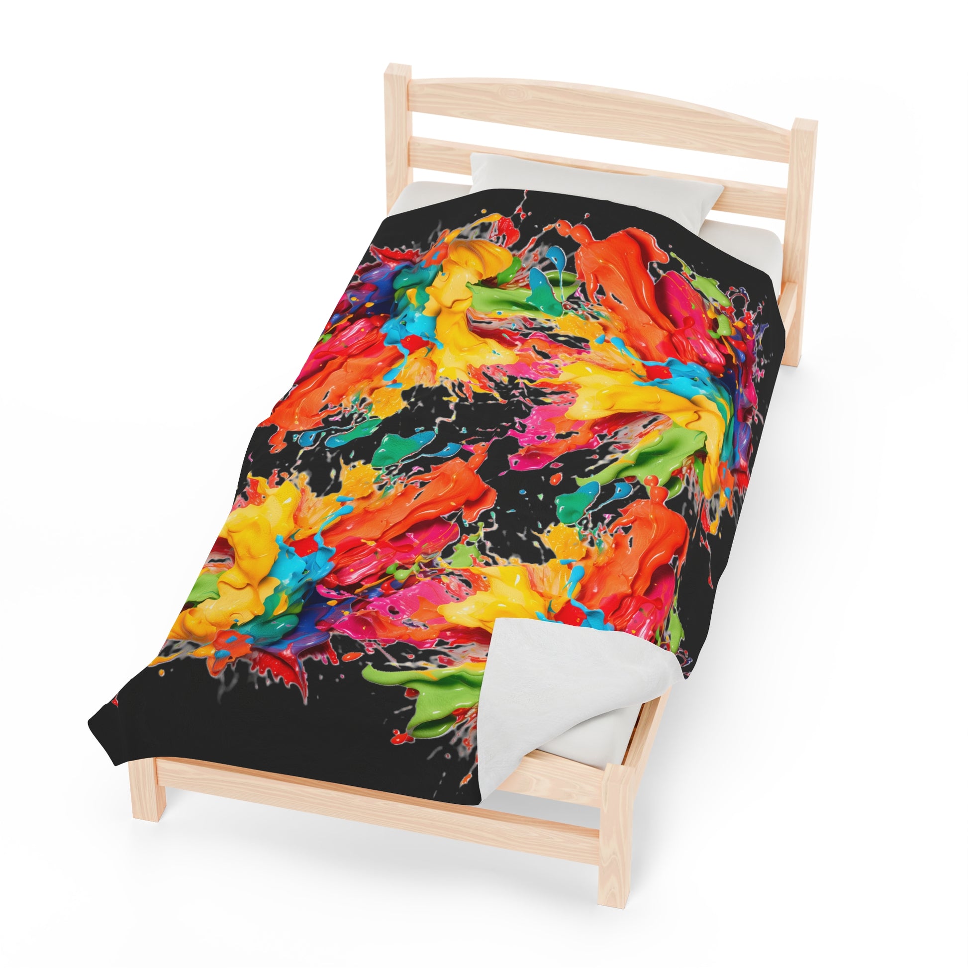 Splash Plush Blanket - Vibrant Vibes & Soul