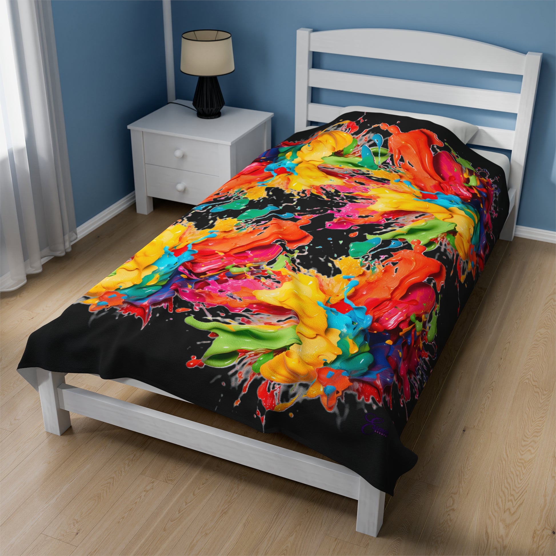 Splash Plush Blanket - Vibrant Vibes & Soul