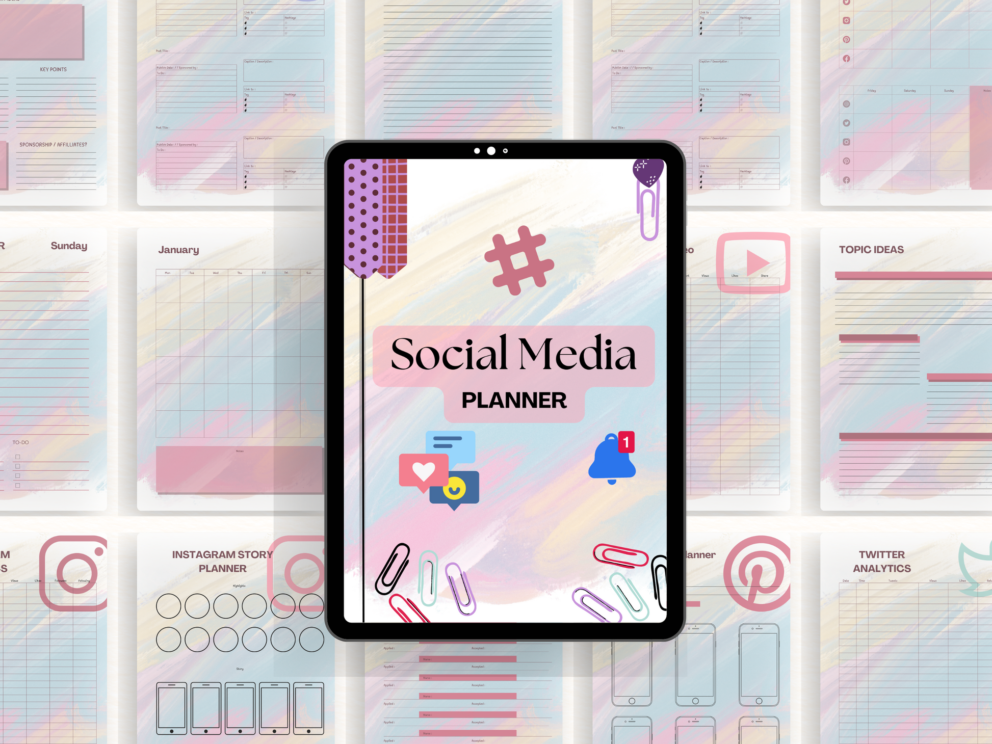 Ultimate Social Media Planner - Vibrant Vibes & Soul