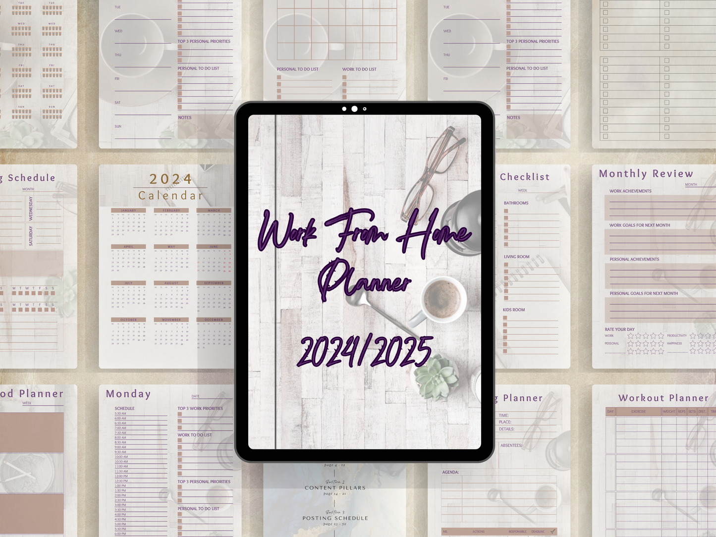 Work From Home Planner - Vibrant Vibes & Soul