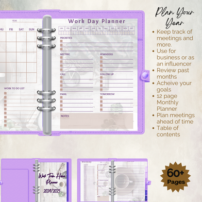 Work From Home Planner - Vibrant Vibes & Soul