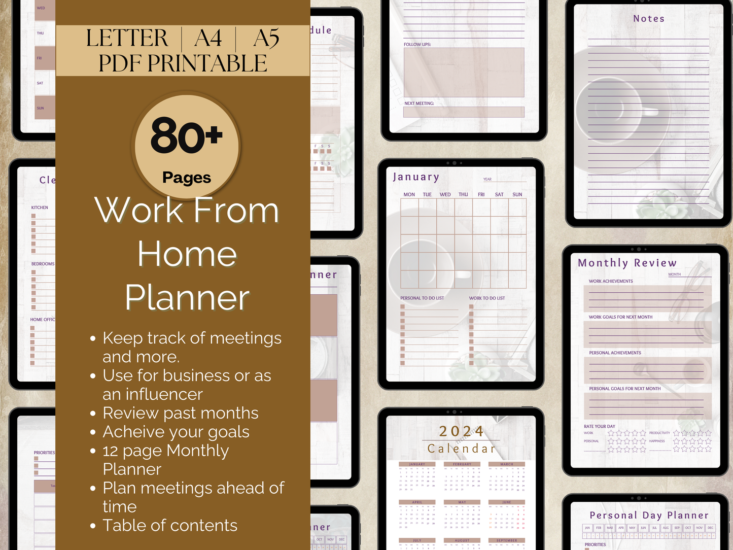 Work From Home Planner - Vibrant Vibes & Soul